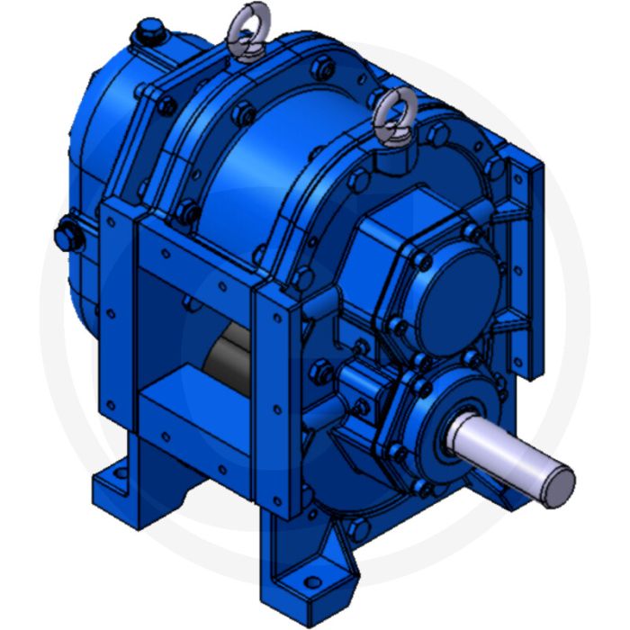 Bomik Draaizuigerpomp A116-120 E, aandrijfas. Capaciteit: 1500 l/min.