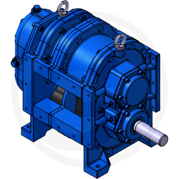 Bomik Draaizuigerpomp A116-180 E, aandrijfas. Capaciteit: 2250 l/min.