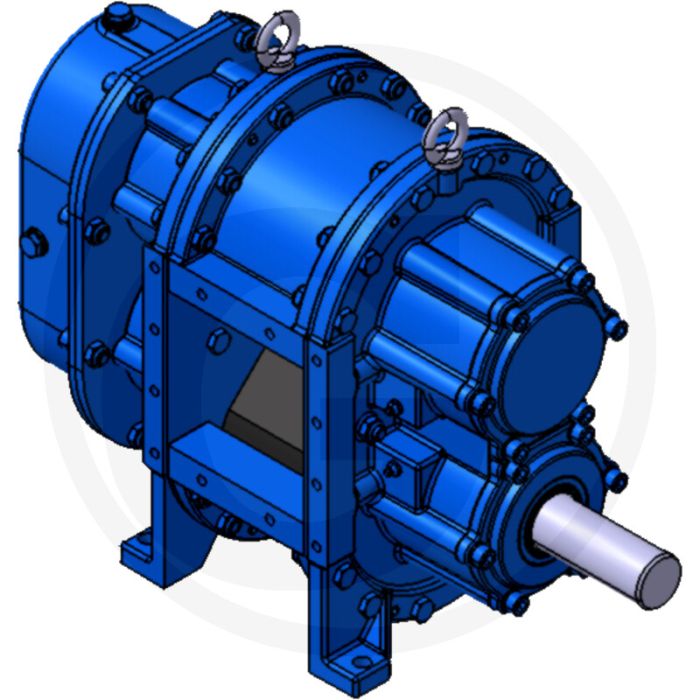 Bomik Draaizuigerpomp A136-140 E, aandrijfas onder, 1650 l/min.
