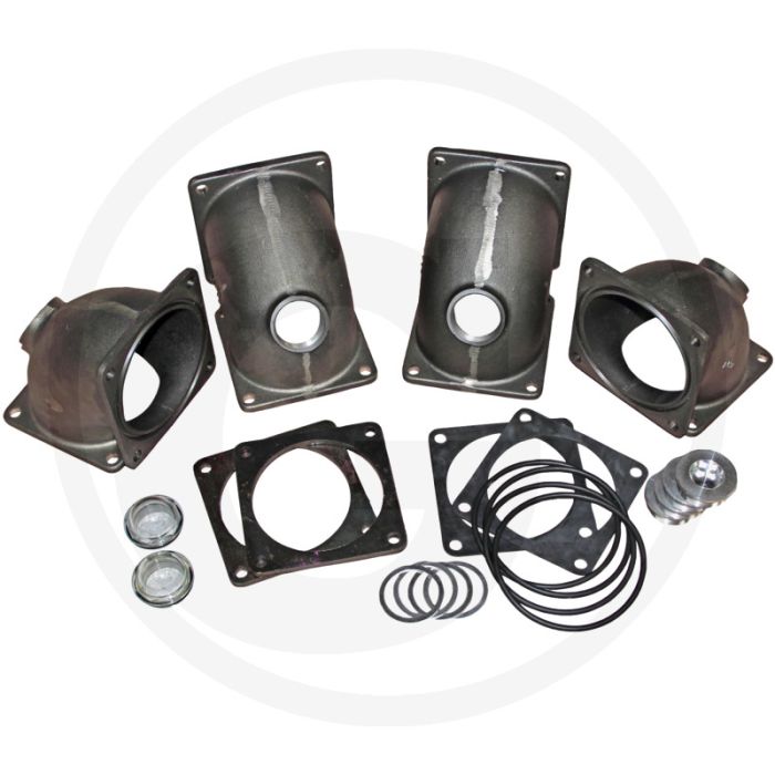 Battioni Pagani Aansluitbochten - set (voor BR EVO 170/260, 6" aansluiting)