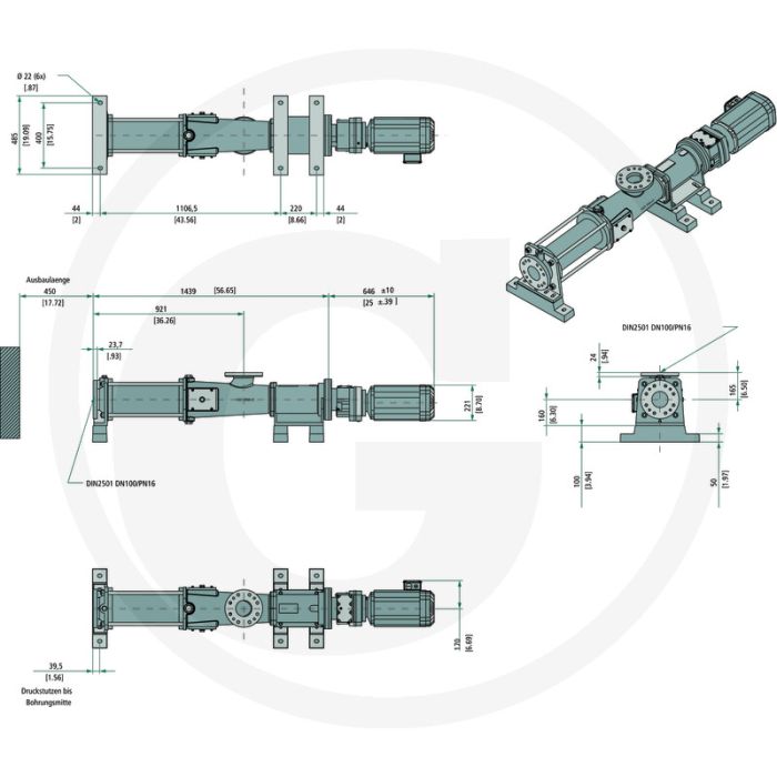 WANGEN PUMPS KL50S 80 met antiblokkeersysteem / compl