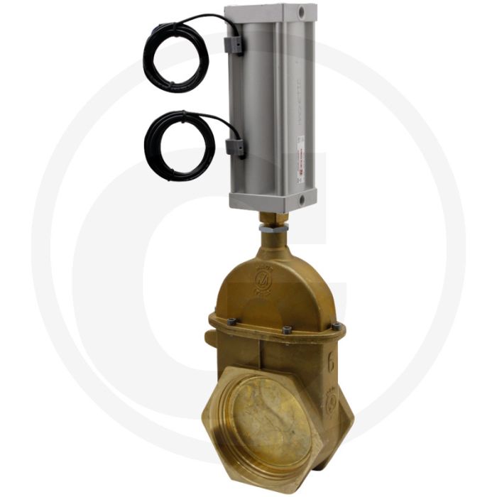 MZ Mestafsluiter Art.0040/0571, 4" Schuifafsluiter wigvormig, Pneumatisch, NW 95mm