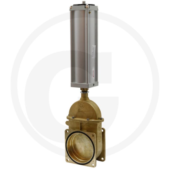 MZ Mestafsluiter Art.0044/0580, 4" - Schuifafsluiter, Pneumatisch, Flens → flens, NW 95mm