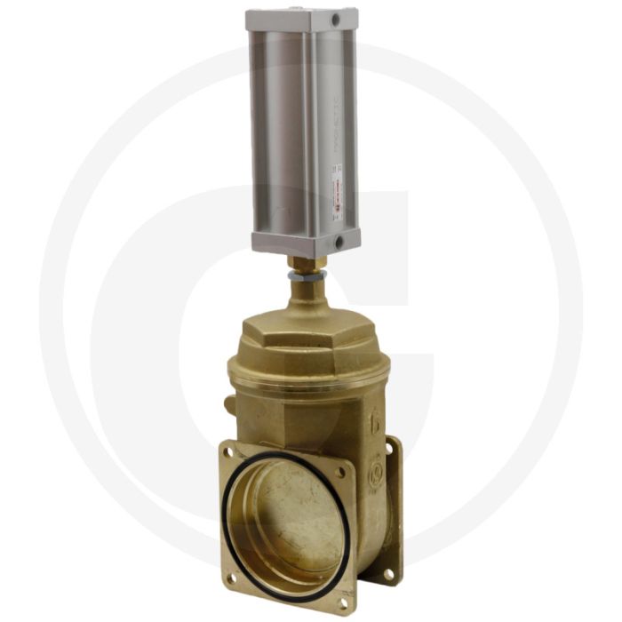MZ Mestafsluiter Art.0050/0570, 6" - Schuifafsluiter, Pneumatisch, Flens → flens