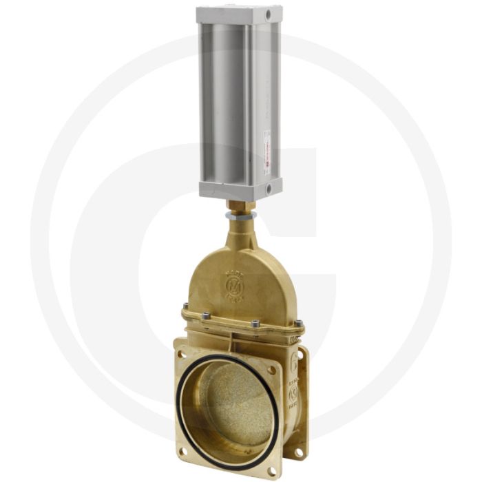 MZ Mestafsluiter Art.0075/0570, 6" Pneumatische dubbelwerkende schuifafsluiter, NW 145