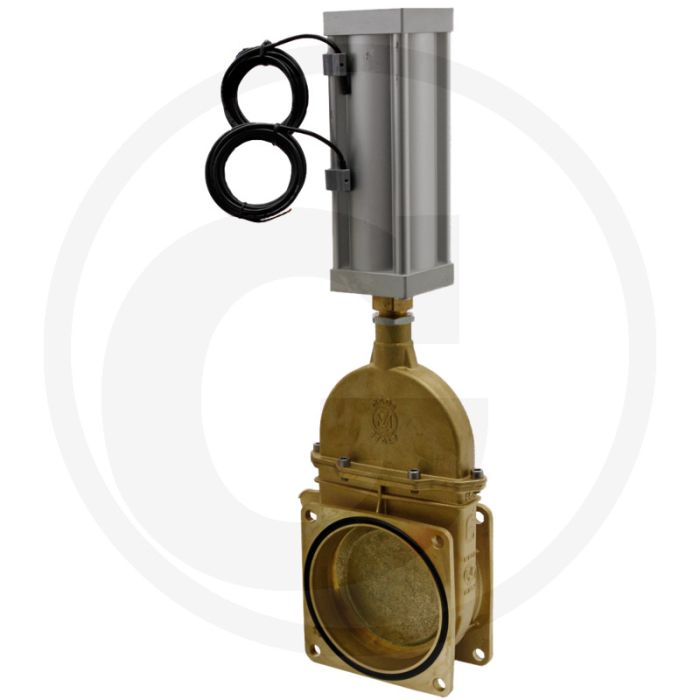 MZ Mestafsluiter Art.0075/0571, 6", Pneumatisch dubbelwerkend, Flens → flens, NW 145mm