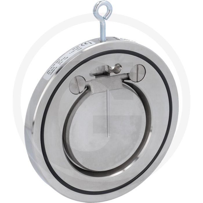 Watergates Rückschlagklappe DN 65 Edelstahl / PTFE PN30.
