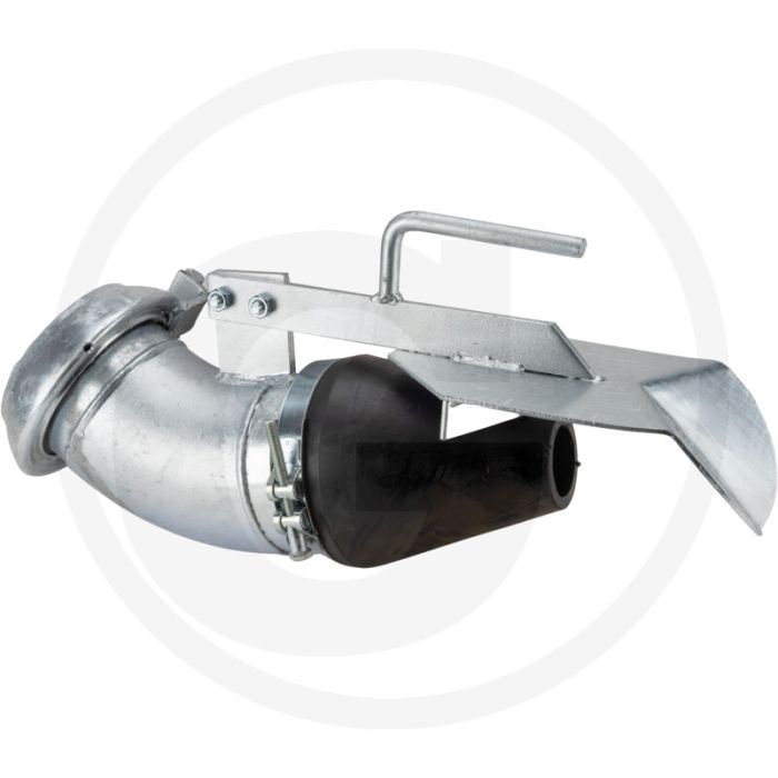Exactverdeler (bocht) 6" Met V-deel en rand, Ø 159 mm.