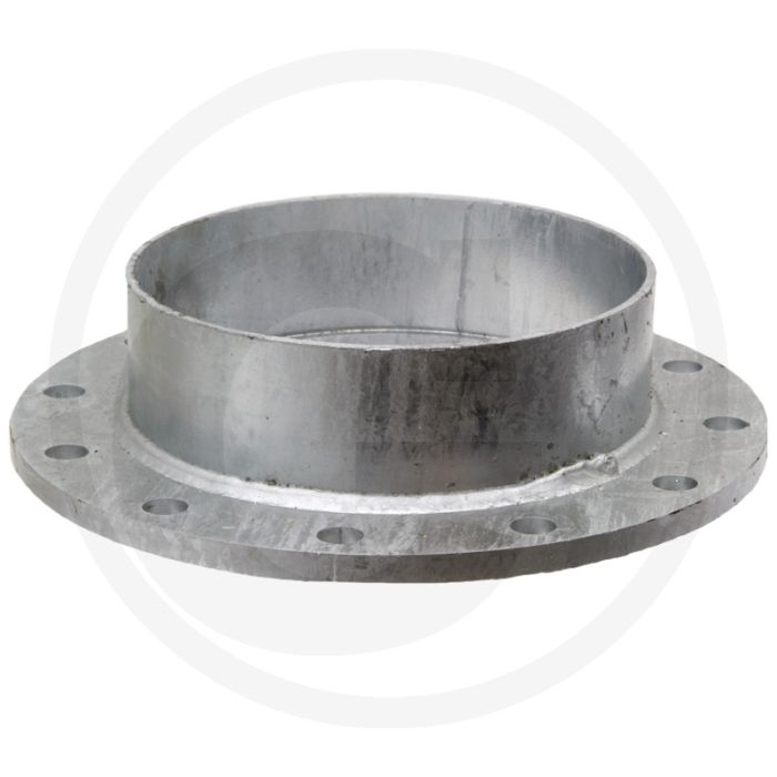 Flenssteun 10", verzinkt, 80 mm steunhoogte, Ø 395 mm