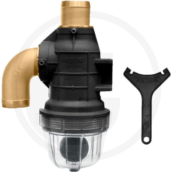 RIV Syphon-vochtvanger - Uitvoering: Aansluiting recht, DN: 60mm, H: 451mm, L: 284mm