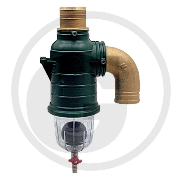 MZ Sifonafscheider artikel 0240, Ø 60 mm met 3/4" messing aftapkraan