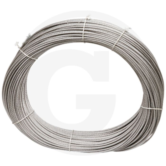 RVS staalkabel 6 mm Constructie 7x19 4401,1570N/mm².