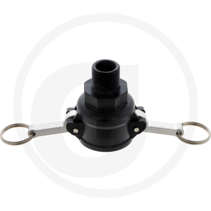 Camlock M-Teil Typ B 3/4 x AG 1/2" (mit Außengewinde)