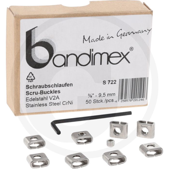 Bandimex Schroeflus S722, roestvrij staal, VPE50 (S 722)