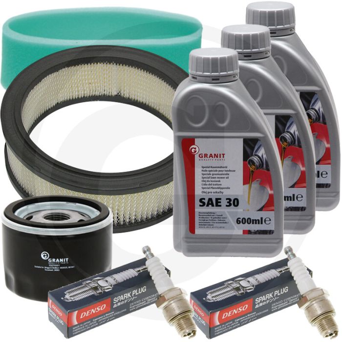 Onderhoudskit Vanguard V-Twin 14-20 pk - 3x SAE30 0,6L olie, luchtfilter, oliefilter