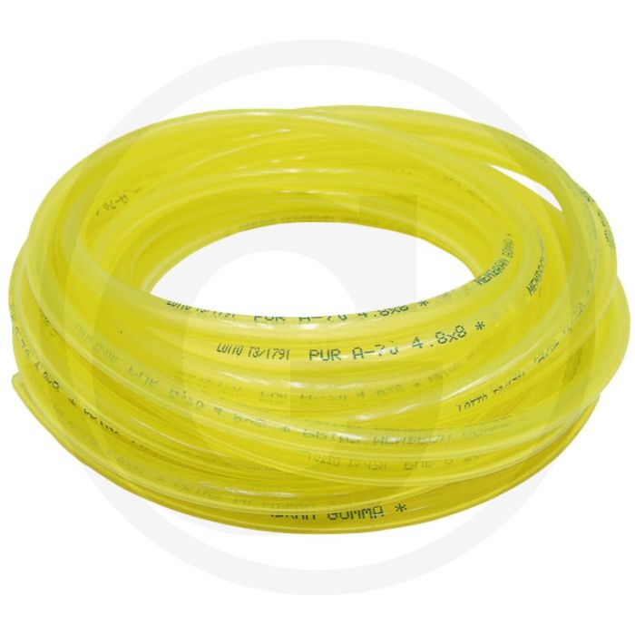 Brandstofslang 6,0mm Binnen-Ø, 9,0mm Buiten-Ø, 7,6m Lengte, Kunststof
