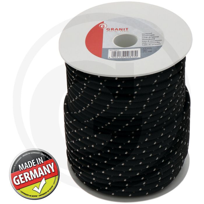 Starterkoord 5,5mm x 50m Grijs • OEM-kwaliteit, slijtvast en benzinebestendig