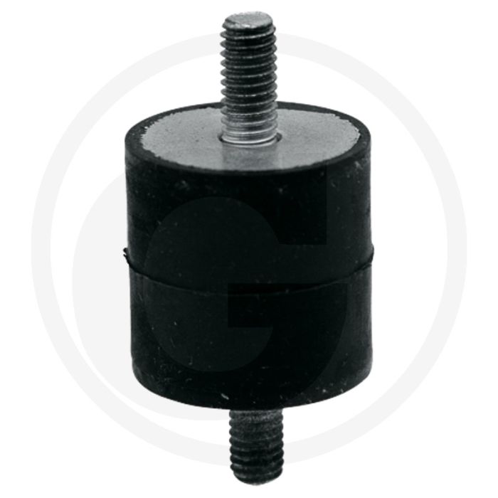 Trillingsdemper Ø25mm, L25mm, M6 draad