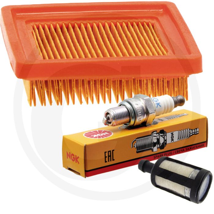 Onderhoudskit - 1x luchtfilter, 1x bougie, 1x brandstoffilter - Voor BT131, FB131, FS131...