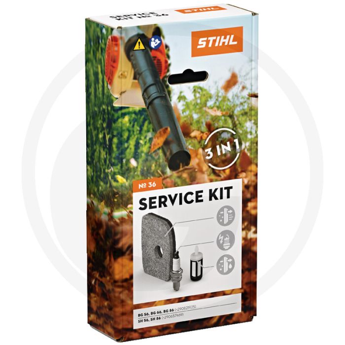 Stihl servicekit 36 voor BG56, BG66, BG86, SH56, SH86.