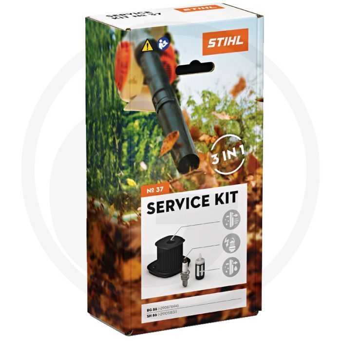 Stihl servicekit 37 voor BG86/SH86, luchtfilter, bougie, brandstoffilter