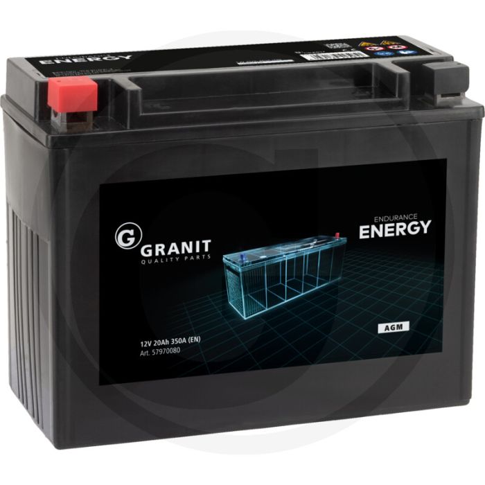 ENDURANCE ENERGY Accu AGM 12V / 20Ah - 350 Koudstart
