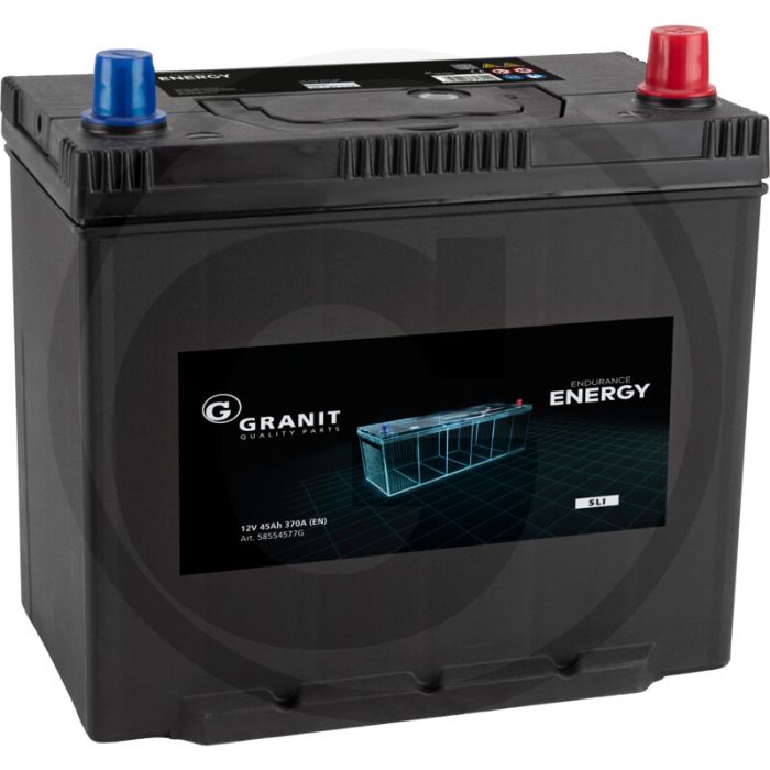ENDURANCE ENERGY Accu 12 volt / 45 Ah (gevuld, geladen en onderhoudsvrij, Ca/Ca-techniek)