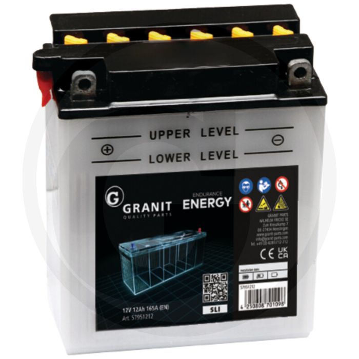 ENDURANCE ENERGY Accu 12 volt / 12 Ah (met zuurpakket)