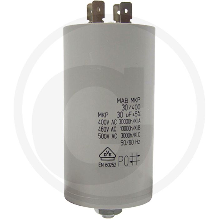 Condensator 30 µF, 40mm Pot-Ø, 92mm Potlengte