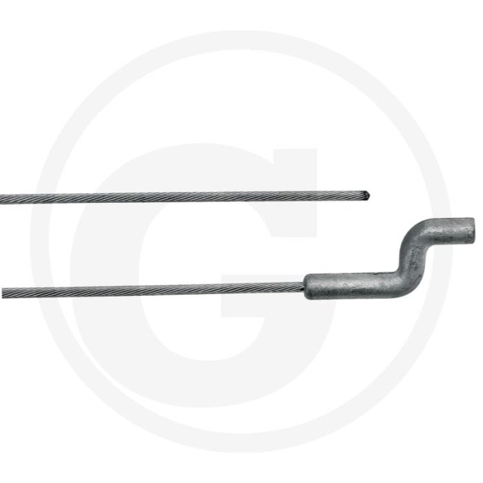 Staalkabel 1,5mm x 2000mm S-haak 4x25mm