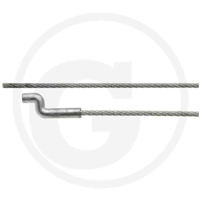 Staalkabel 2mm x 2500mm met S-haak