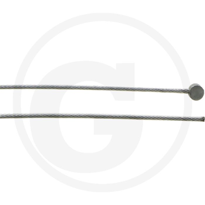 Kabel 1000mm Lengte 1,6mm Buiten-Ø 6x3mm Nippel