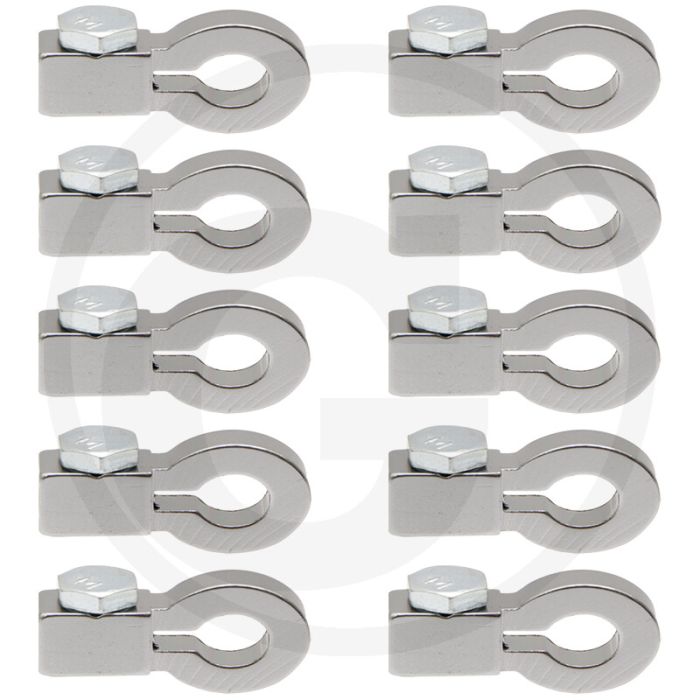 Eindstuk, ringoog binnen-Ø 6,5 mm, draaddikte max. 2,5 mm - 10 stuks