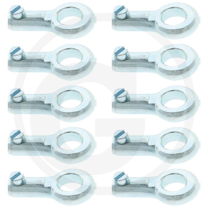 Eindstuk, ringoog binnen-Ø 8 mm, draaddikte max. 2,5 mm - 10 Stück