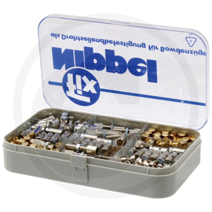 Nippel / huls / stelschroef assortiment, groot - 407-delig. Nippel / huls / stelschroef assortiment, groot - 407-delig.