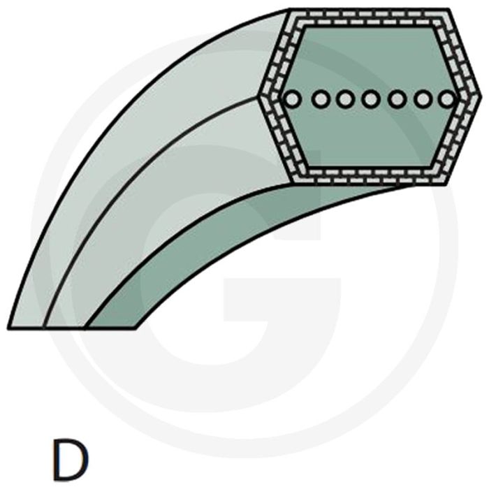 By PIX Doppel-V-Keilriemen (Motor - Mähwerk)