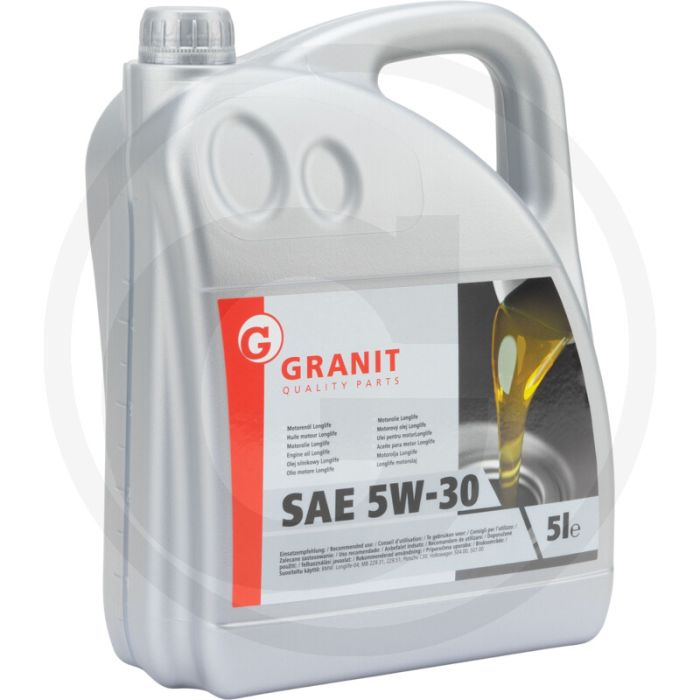 Motorolie SAE 5W-30 Longlife (LL) (Hoogwaardige lichtlopende motorolie) Motorolie SAE 5W-30 Longlife (LL) (Hoogwaardige lichtlopende motorolie)
