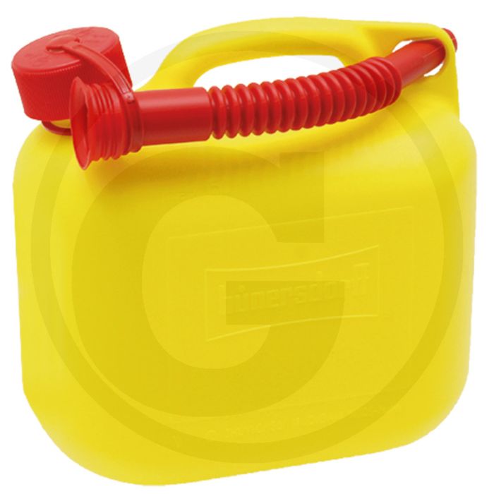 HÜNERSDORFF Brandstofjerrycan 5L Geel TÜV-getest, incl. schenktuit - 266x147x247mm