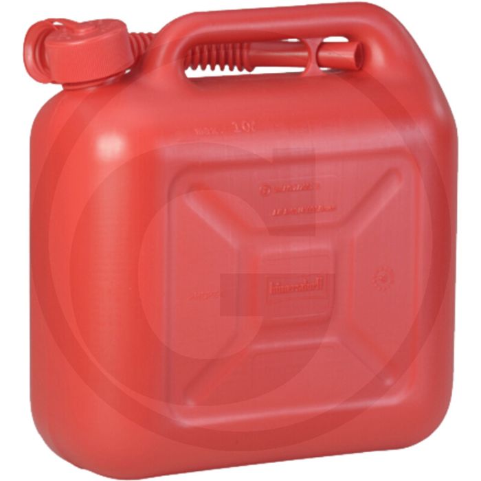HÜNERSDORFF Brandstofjerrycan 10L Rood, TÜV-getest, Incl. schenktuit - 336 x 164 x 324 mm