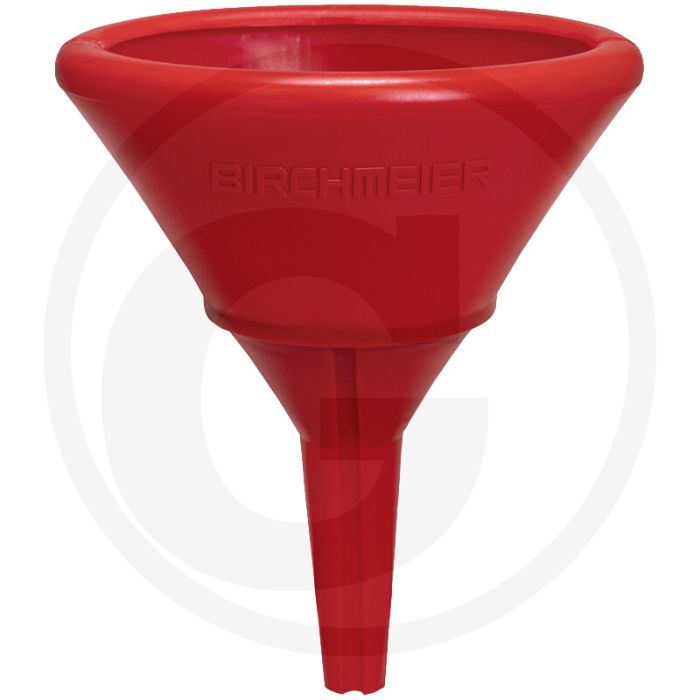 Birchmeier Trechter ovaal - Brandstofbestendig, RVS zeef, opvangring - 140x165mm