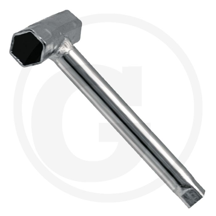 Bougiesleutel (Vierkant voor olieaftapplug 11 mm, voor Aspera en Tecumseh)