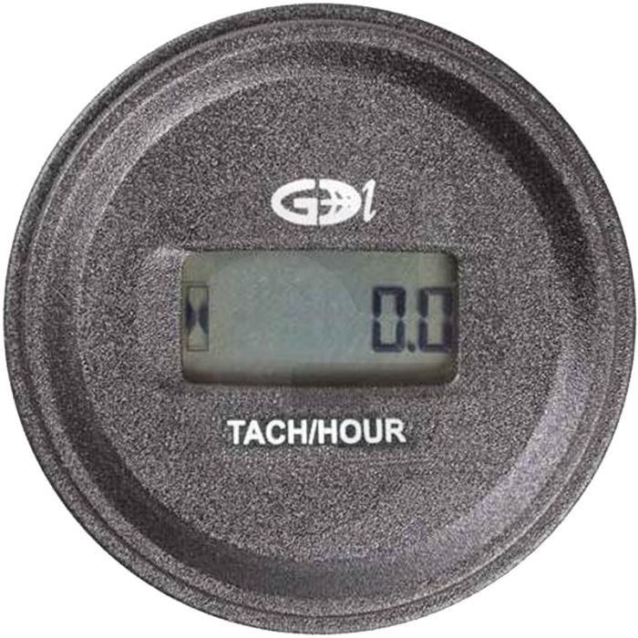 GDI ingeb. bedrijfsurenteller ronde AC - LED voltmeter, resettable timer, service alarmen