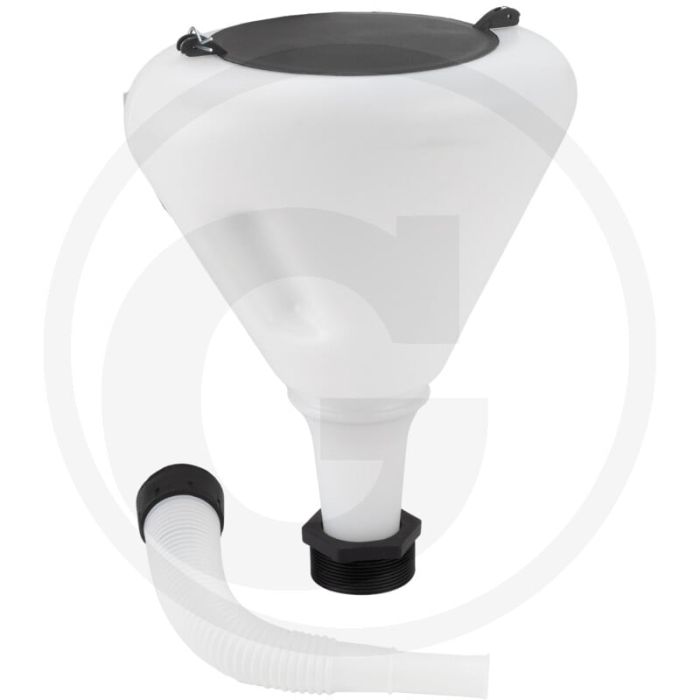 Vultrechter 3 liter Heavy duty polypropyleen constructie met zeef, deksel en flexibele tuit