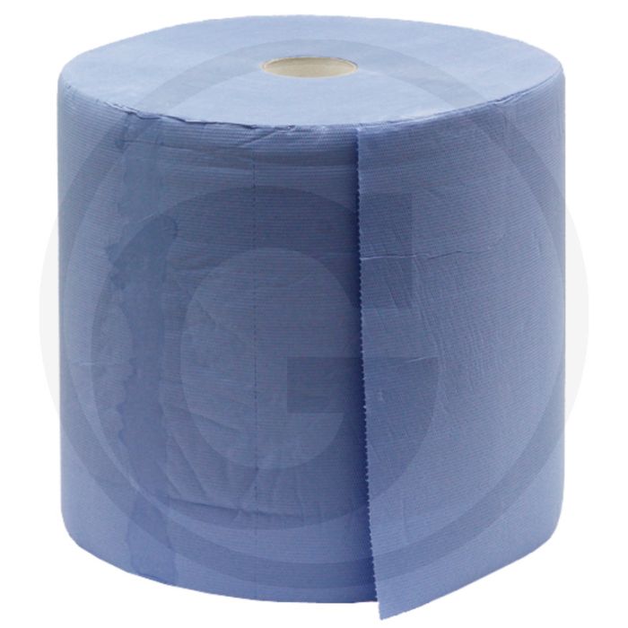 Poetsrol 3-laags, blauw, 1000 vellen per rol