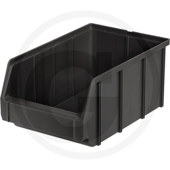 Stapelbak Maat 2, polypropyleen, grijs, 335x300x152 mm