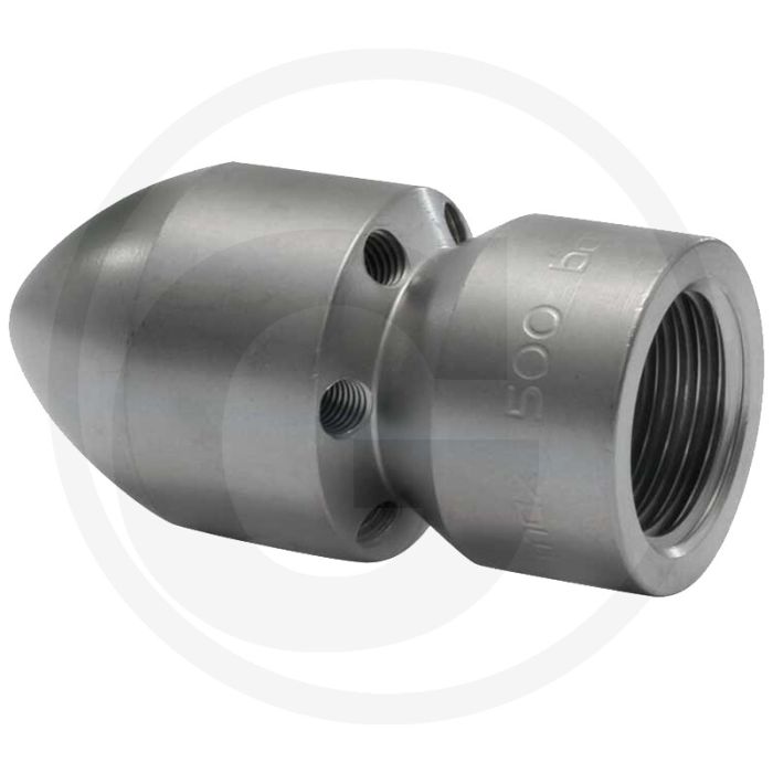 Rioolreinigingsspuitdoppen 120 - 500 bar, 1/2" IG, 150°C.