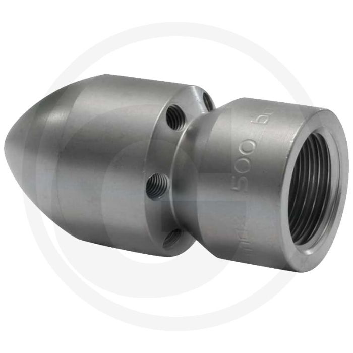 Rioolreinigingsspuitdoppen 200 500 bar RVS 30mm.
