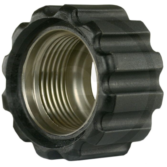 Wartelmoer M22x1,5 16,4 mm zwart RVS - Binnen-Ø 16,4 mm