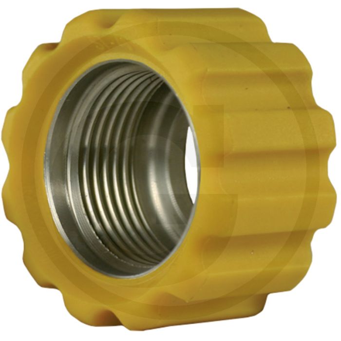 Wartelmoer M22x1,5 16,4 mm geel RVS - Binnen-Ø: 16,4 mm
