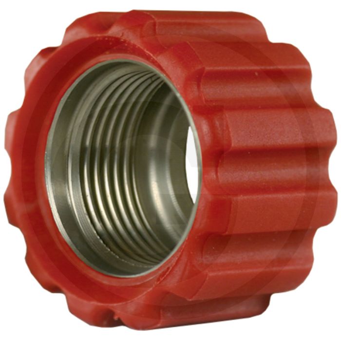 Wartelmoer M22x1,5 16,4 mm rood RVS - Binnen-Ø 16,4 mm